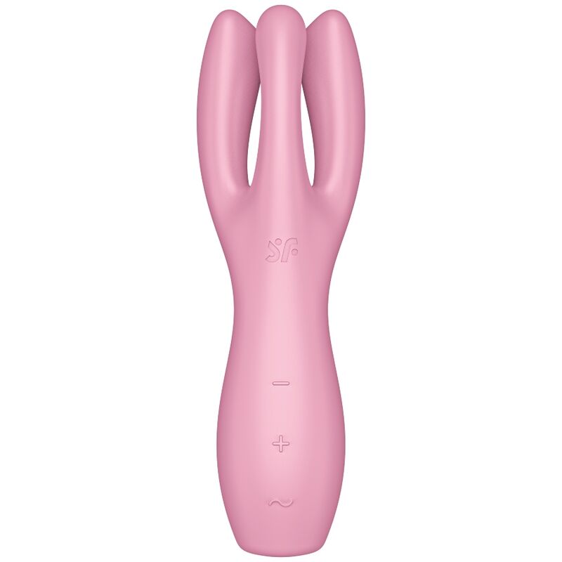 Vibrateur Threesome 3 trois bras silicone — vue de profil