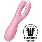 Vibrateur Threesome 3 trois bras silicone — détail produit