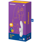 satisfyer application vibrateur double flex blanc