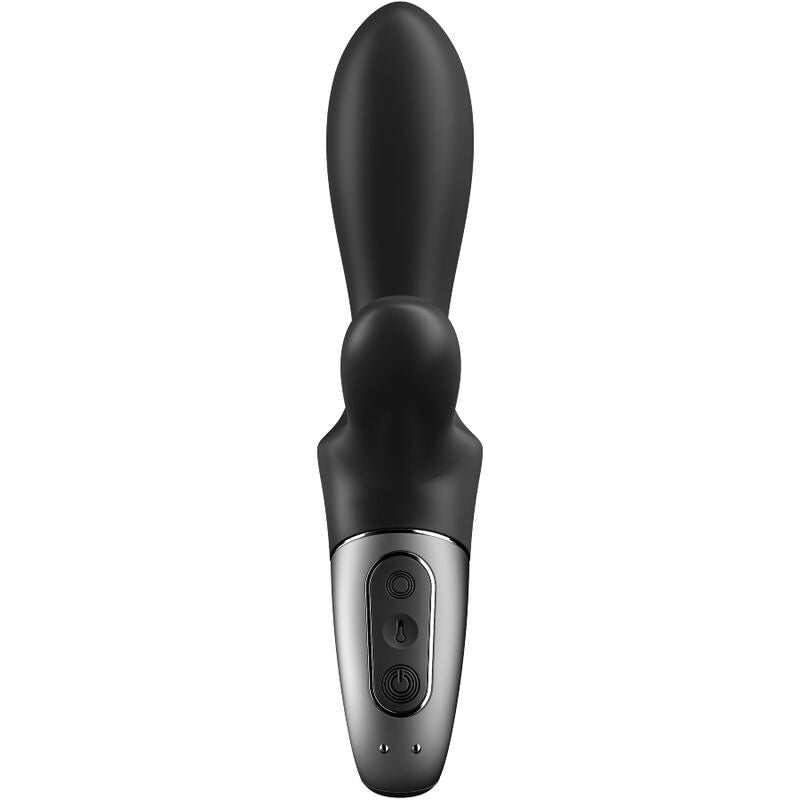 Vibromasseur anal connecté Heat Climax+ silicone — vue de profil