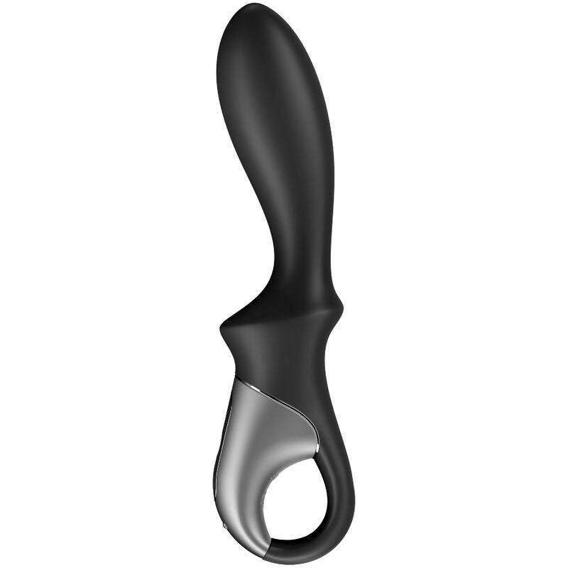Vibromasseur anal chauffant connecté en silicone — détail produit