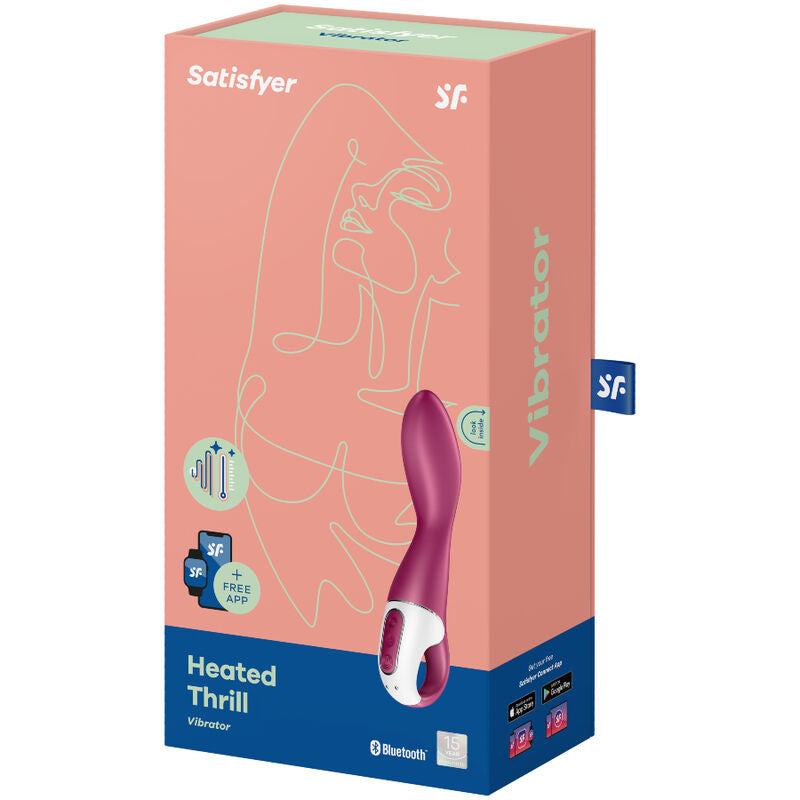 Vibromasseur point G chauffant tige torsadée — vue de dos