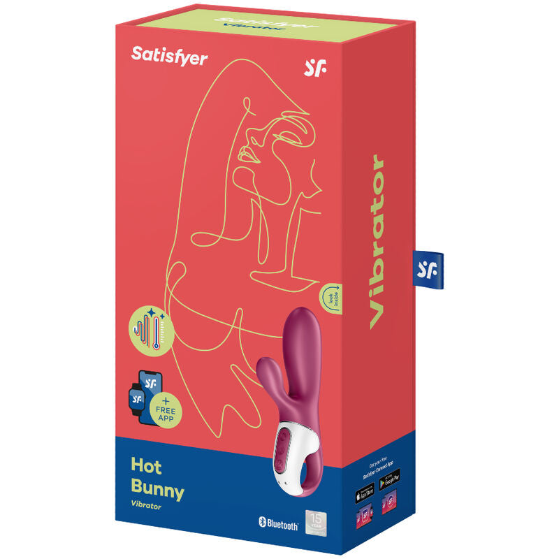Vibrateur point G Hot Bunny silicone chauffant — vue de dos