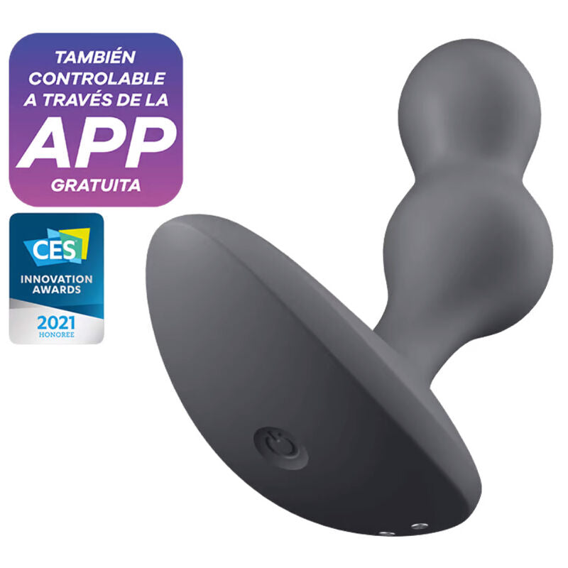 satisfyer application de plug vibrant deep diver gris