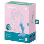satisfyer application de plug vibrant deep diver gris