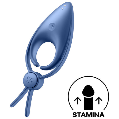 Anneau vibrant pour couple en silicone médical — vue principale