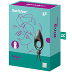 Anneau vibrant pour couple en silicone médical — vue rapprochée