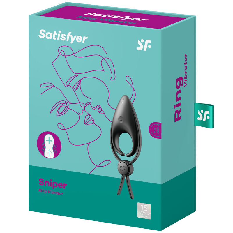 Anneau vibrant pour couple en silicone médical — vue rapprochée