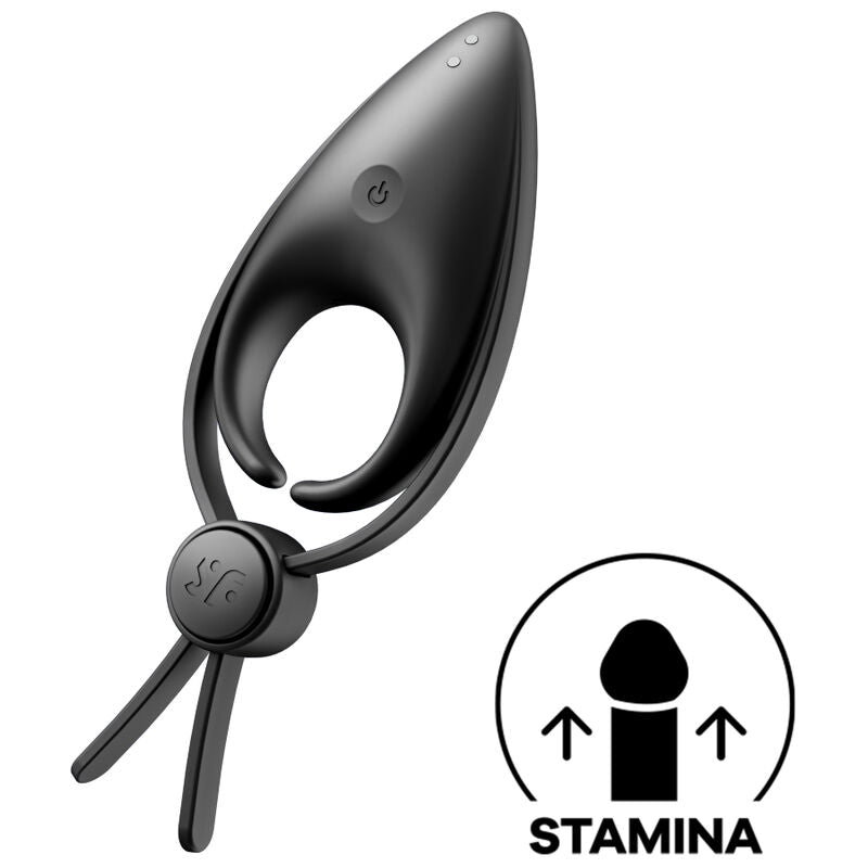 Anneau vibrant pour couple en silicone médical — vue de dos