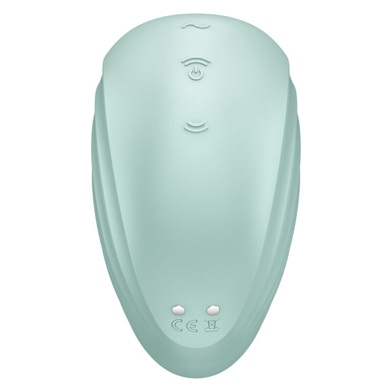 Stimulateur clitoridien air pulsé et vibrations — vue de profil