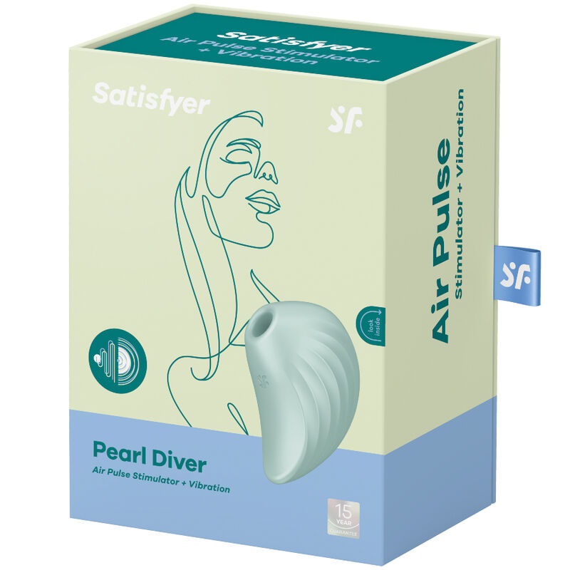 Stimulateur clitoridien air pulsé et vibrations — vue de dos