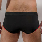 Boxer homme confort Noir et couleur — vue de profil