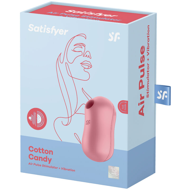 Stimulateur clitoridien Cotton Candy silicone et ABS — vue rapprochée