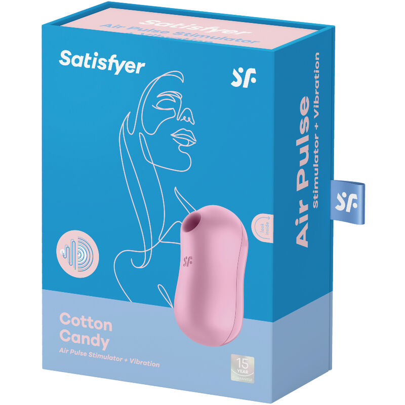 Stimulateur clitoridien Cotton Candy silicone et ABS — vue de profil