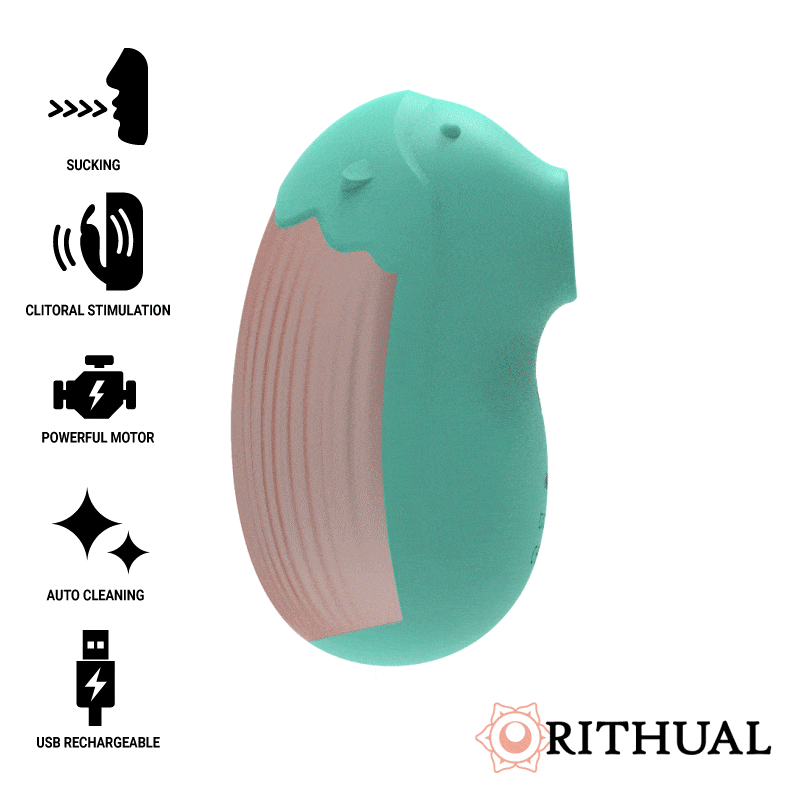 Stimulateur clitoridien Shushu aspiration vibration silicone — détail produit
