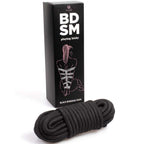 Corde de bondage shibari noire 10 mètres — détail produit
