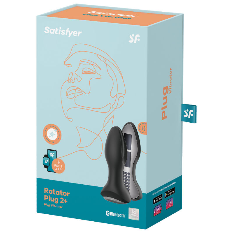 satisfyer application de plug vibrant rotator plug 2 noir