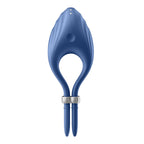 satisfyer vibrateur anneau duelist bleu