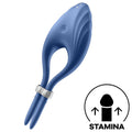 satisfyer vibrateur anneau duelist bleu