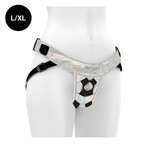 Harnais strap-on réglable finition irisée — vue principale