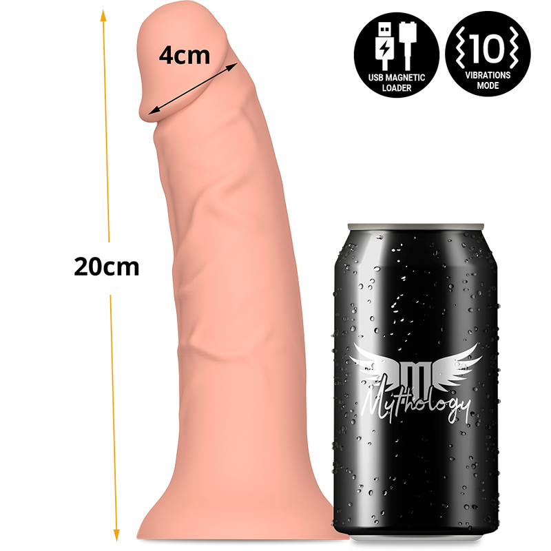 mythology asher original dildo m vibrateur compatible avec la technologie sans fil watchme