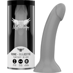 Gode silicone Rune-Majestic irisé argent — comparatif dimensionnel