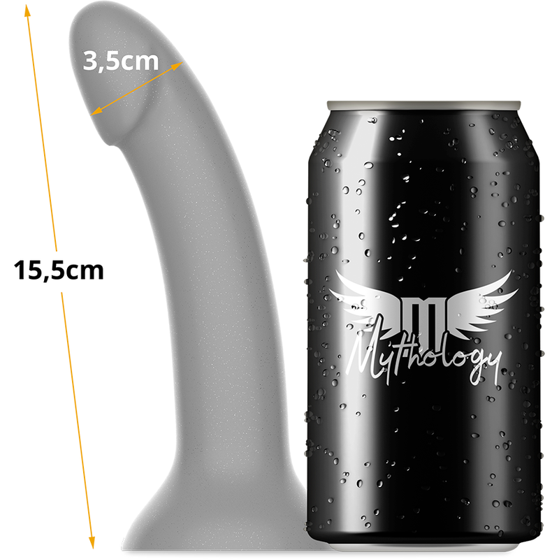Gode silicone Rune-Majestic irisé argent — finition matière