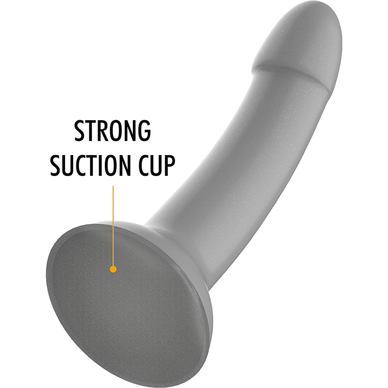 Gode silicone Rune-Majestic irisé argent — angle alternatif