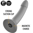 Gode silicone Rune-Majestic irisé argent — détail produit