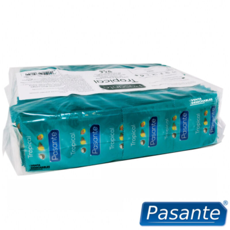 Préservatifs aromatisés Tropical pack 144 unités — détail produit