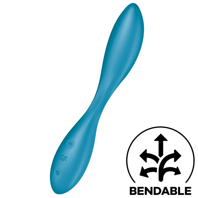 Vibrateur multi G-spot flex silicone bleu — vue principale