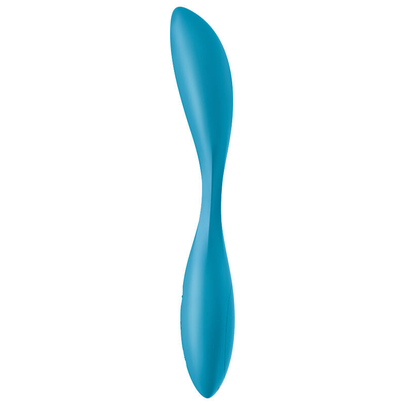 Vibrateur multi G-spot flex silicone bleu — détail produit