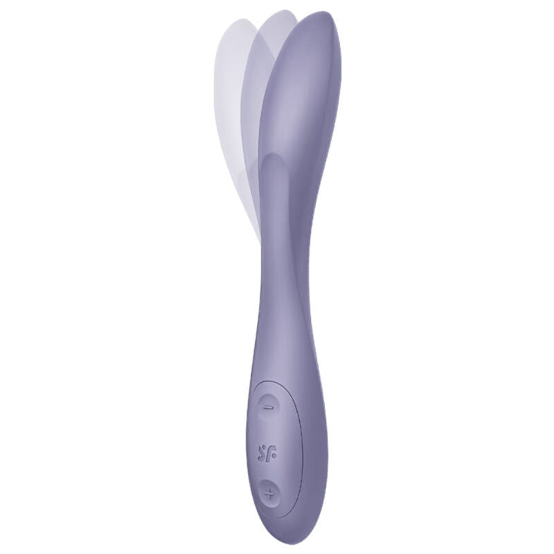 Vibromasseur point G et clitoris à tige flexible — détail produit
