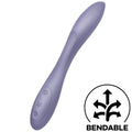 Vibromasseur point G et clitoris à tige flexible — vue principale