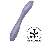 Vibromasseur point G et clitoris à tige flexible — vue principale