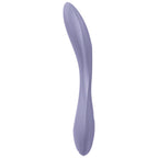 Vibromasseur point G et clitoris à tige flexible — vue de profil