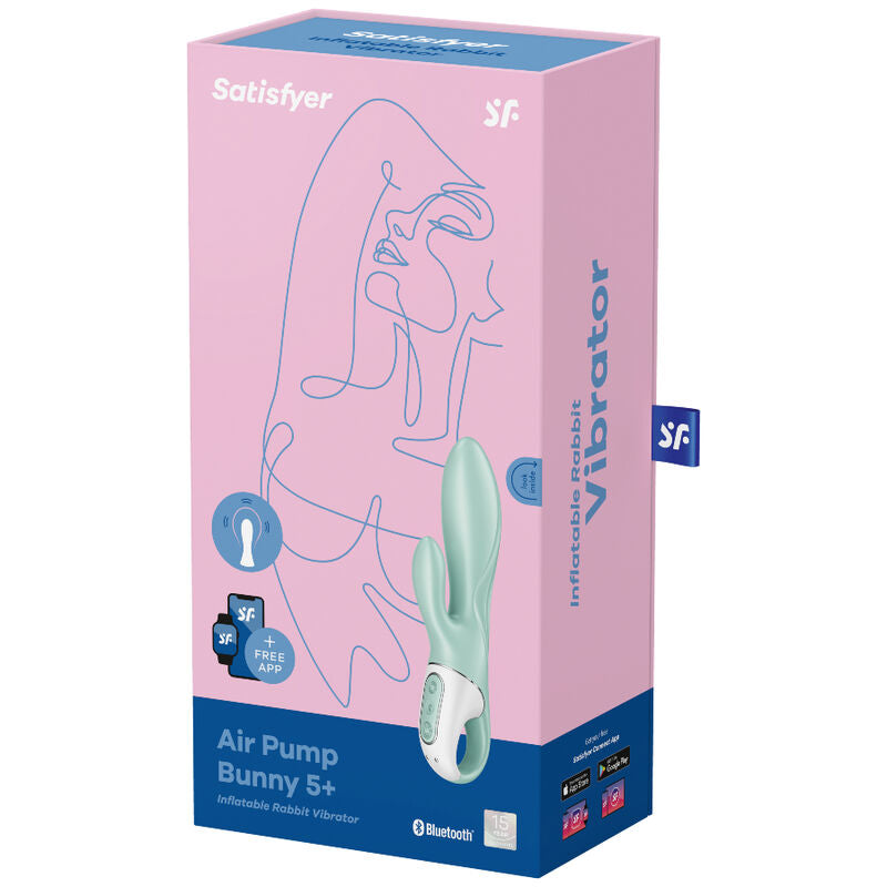 Vibrateur lapin gonflable Air Pump Bunny 5 silicone — vue de dos