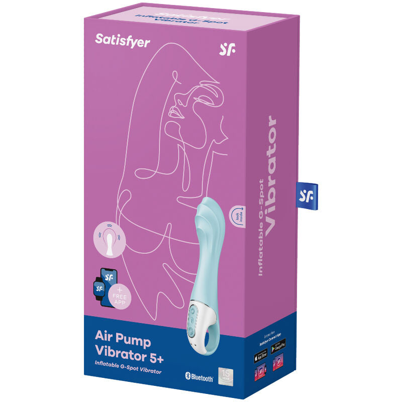 Vibromasseur point G gonflable connecté Air Pump 5 — vue de dos