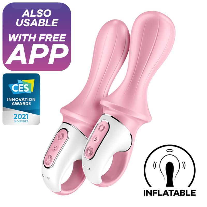 Vibromasseur anal gonflable connecté — détail produit