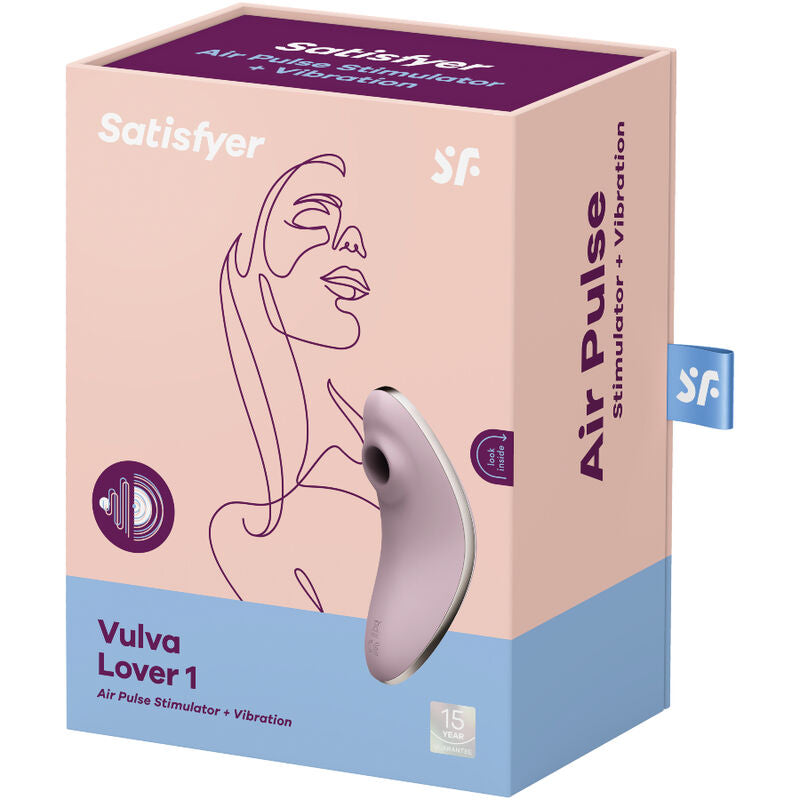 Double stimulateur clitoris air pulsé et vibration — vue de dos