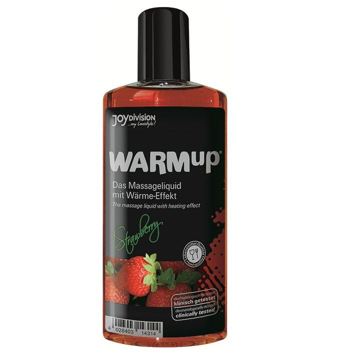 Huile de massage chauffante parfum fraise — vue principale