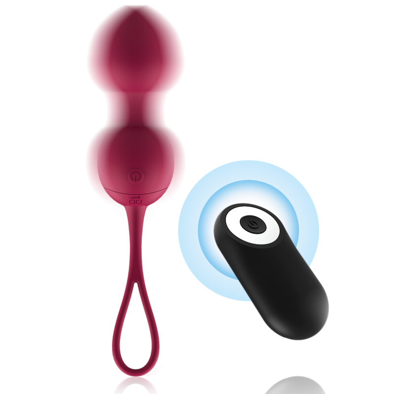 Boules de Geisha vibrantes en silicone avec télécommande — détail produit
