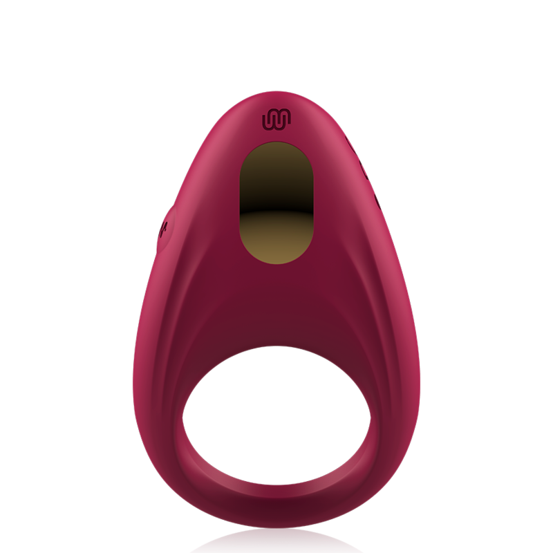 Anneau vibrant pour couple en silicone — vue de profil
