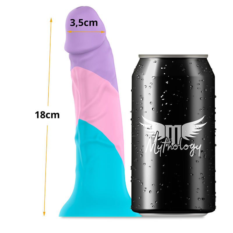 Gode pastel souple Asher en silicone — vue de profil