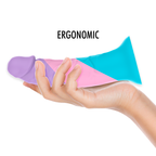 Gode pastel souple Asher en silicone — détail produit