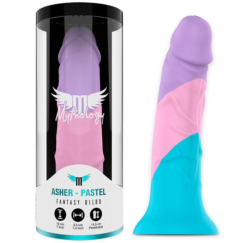 Gode pastel souple Asher en silicone — vue principale