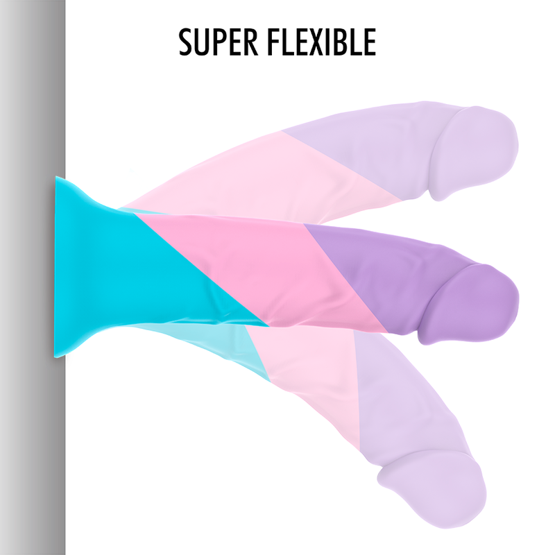 Gode pastel souple Asher en silicone — détail texture surface