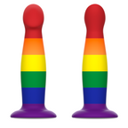 Gode souple Garrick aux couleurs Pride — vue rapprochée