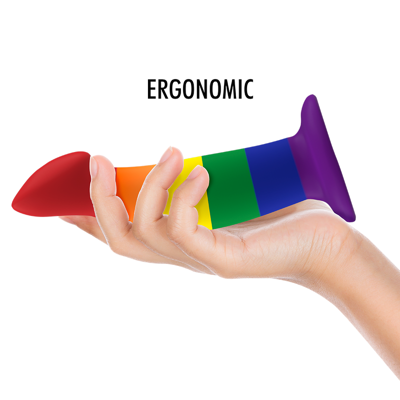 Gode souple Garrick aux couleurs Pride — détail produit