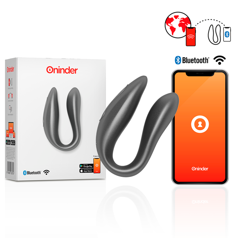 Stimulateur clitoridien et point G Oninder Lisboa silicone — vue principale
